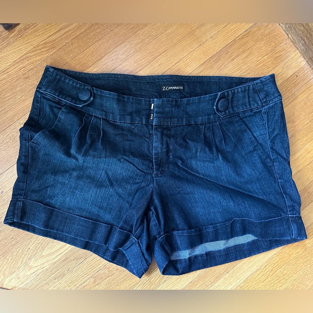 Vintage Y2K Z. Cavaricci Sailor-style denim shorts size 22